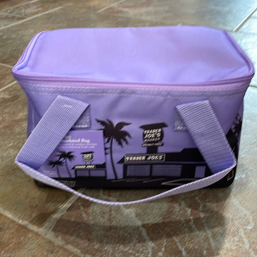 NWT Trader Joes’s Mini Insulated Tote Bag - Lavender